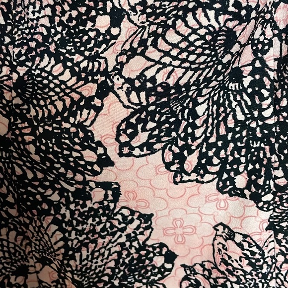 Connected Apparel size 10 Black and Pink Sheath Midi Sleeveless Stretchy Dress - Picture 3 of 8